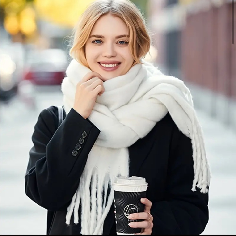 Fluffy Large Chunky Winter Warm Scarf